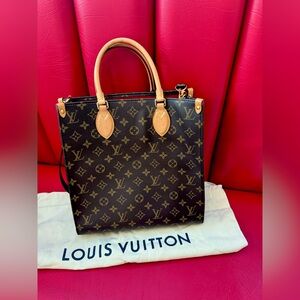 Louis Vuitton Monogram Sac Plat PM with Dust Bag